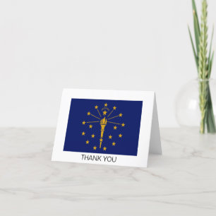 Flagge des Bundesstaates Indiana Dankeskarte