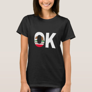 Flagge des Bundesstaates Kalifornien Oklahoma OK S T-Shirt