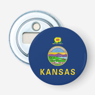 Flagge des Bundesstaates Kansas Flaschenöffner