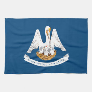 Flagge des Bundesstaates Louisiana Geschirrtuch
