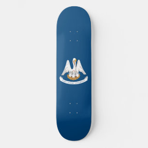 Flagge des Bundesstaates Louisiana Skateboard