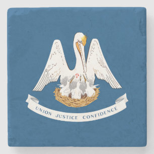 Flagge des Bundesstaates Louisiana Steinuntersetzer