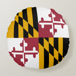Flagge des Bundesstaates Maryland Rundes Kissen
