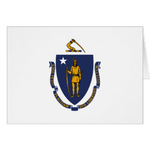 Flagge des Bundesstaates Massachusetts