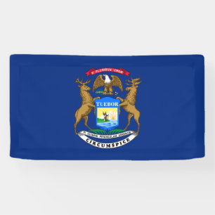 Flagge des Bundesstaates Michigan Banner