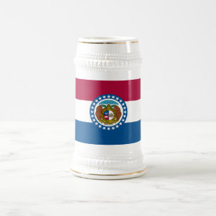 Flagge des Bundesstaates Missouri Bierglas