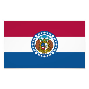 Flagge des Bundesstaates Missouri Fotodruck