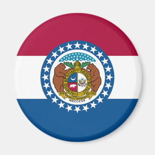 Flagge des Bundesstaates Missouri Magnet