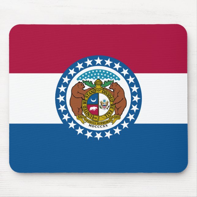 Flagge des Bundesstaates Missouri Mousepad (Vorne)