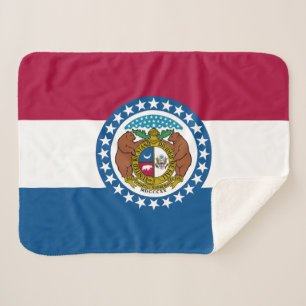 Flagge des Bundesstaates Missouri Sherpadecke