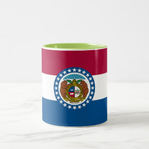 Flagge des Bundesstaates Missouri Zweifarbige Tasse