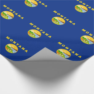 Flagge des Bundesstaates Montana Geschenkpapier