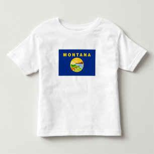 Flagge des Bundesstaates Montana Kleinkind T-shirt
