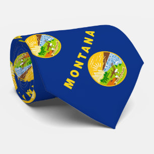 Flagge des Bundesstaates Montana Krawatte