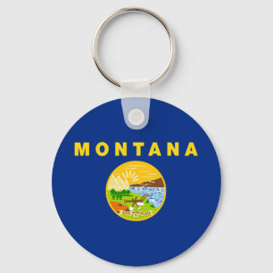 Flagge des Bundesstaates Montana Schlüsselanhänger