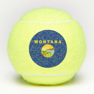 Flagge des Bundesstaates Montana Tennisbälle