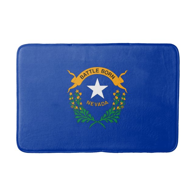 Flagge des Bundesstaates Nevada Badematte (Vorderseite)
