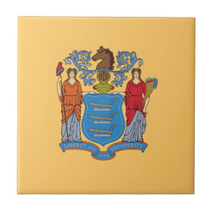 Flagge des Bundesstaates New Jersey Fliese