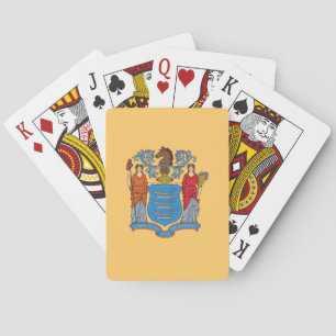 Flagge des Bundesstaates New Jersey Spielkarten