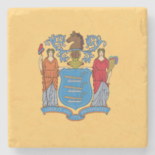 Flagge des Bundesstaates New Jersey Steinuntersetzer