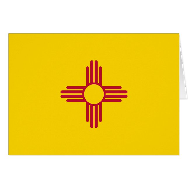 Flagge des Bundesstaates New Mexico (Vorderseite (Horizontal))