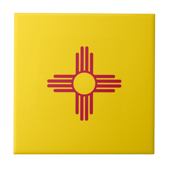 Flagge des Bundesstaates New Mexico Fliese (Vorderseite)