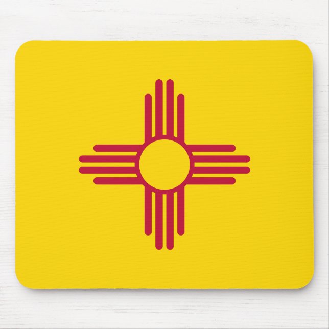 Flagge des Bundesstaates New Mexico Mousepad (Vorne)