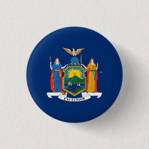 Flagge des Bundesstaates New York Button