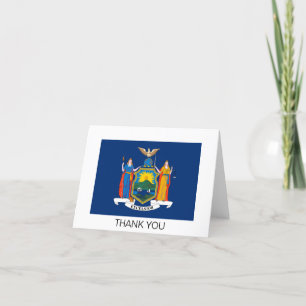 Flagge des Bundesstaates New York Dankeskarte