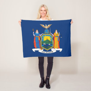 Flagge des Bundesstaates New York Fleecedecke
