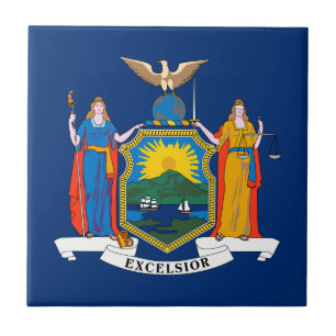 Flagge des Bundesstaates New York Fliese