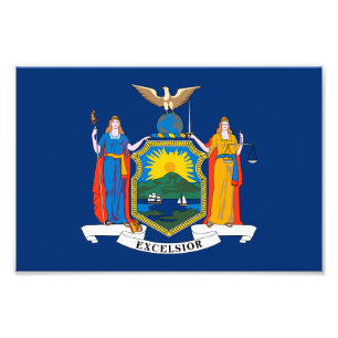 Flagge des Bundesstaates New York Fotodruck
