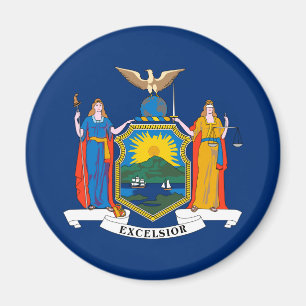 Flagge des Bundesstaates New York Magnet