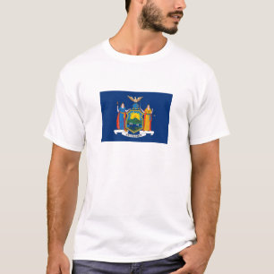Flagge des Bundesstaates New York T-Shirt