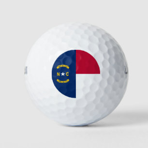 Flagge des Bundesstaates North Carolina Golfball