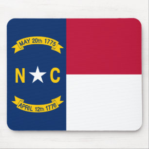 Flagge des Bundesstaates North Carolina Mousepad