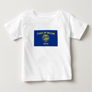 Flagge des Bundesstaates Oregon Baby T-shirt