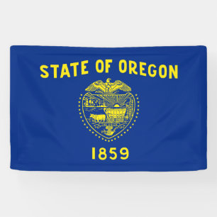 Flagge des Bundesstaates Oregon Banner