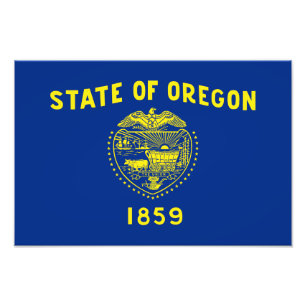 Flagge des Bundesstaates Oregon Fotodruck