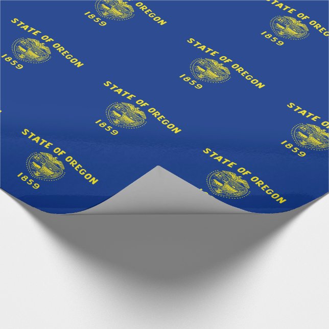 Flagge des Bundesstaates Oregon Geschenkpapier (Ecke)