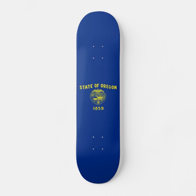 Flagge des Bundesstaates Oregon Skateboard (Vorderseite)