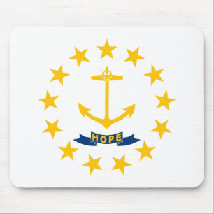 Flagge des Bundesstaates Rhode Island Mousepad