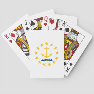 Flagge des Bundesstaates Rhode Island Spielkarten