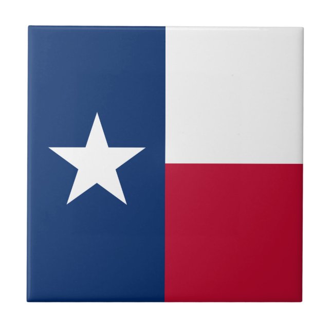 Flagge des Bundesstaates Texas Fliese (Vorderseite)
