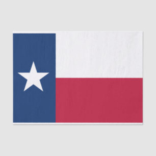 Flagge des Bundesstaates Texas Seidenpapier