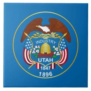 Flagge des Bundesstaates Utah Fliese
