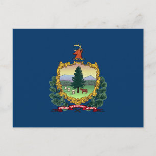 Flagge des Bundesstaates Vermont Postkarte