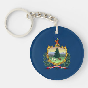 Flagge des Bundesstaates Vermont Schlüsselanhänger