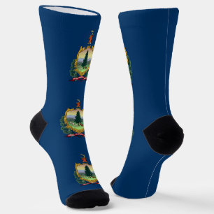 Flagge des Bundesstaates Vermont Socken