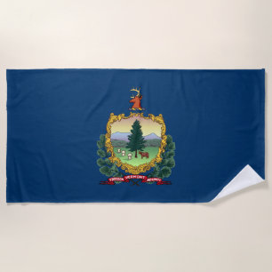 Flagge des Bundesstaates Vermont Strandtuch